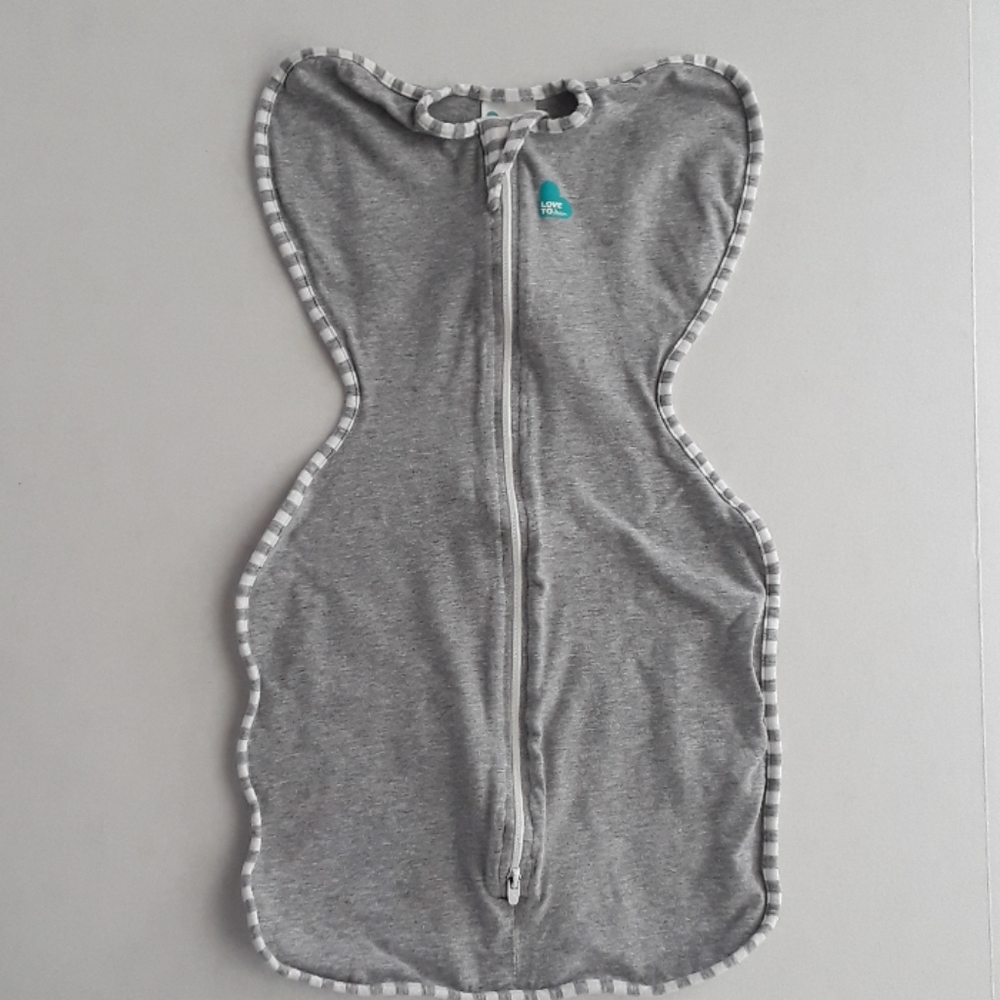 Gray swaddle love to dream